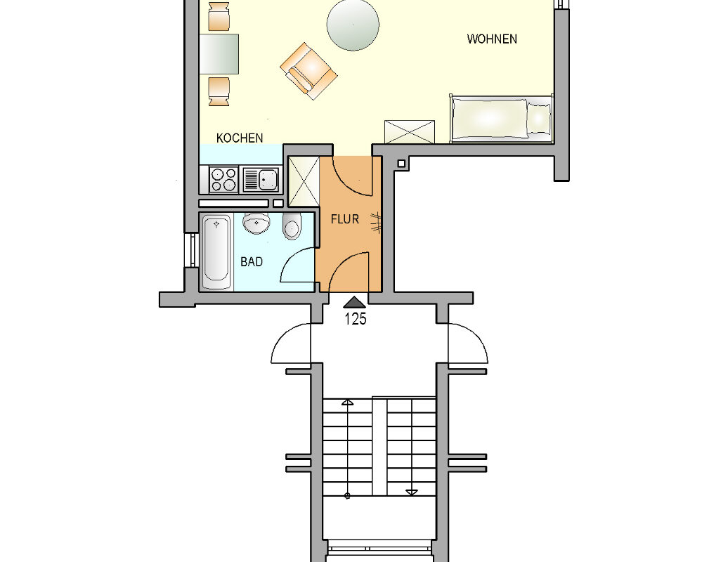 Bild zum Angebot: Gemütliches Appartement mit Blick über das Tal