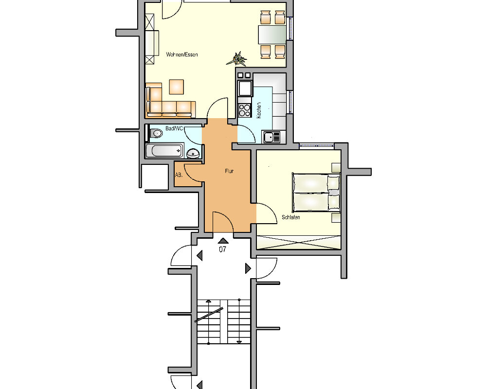 Bild zum Angebot: Moderne Wohnung zum wohlfühlen
