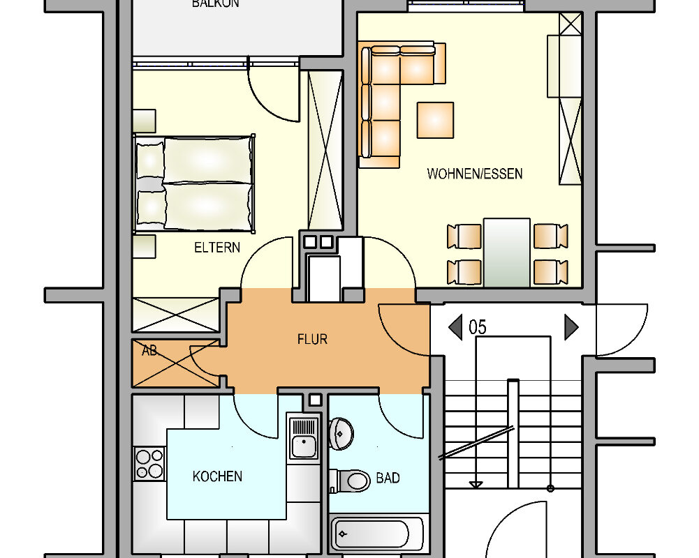Bild zum Angebot: Gemütliche Wohnung mit Balkon in Hilgen