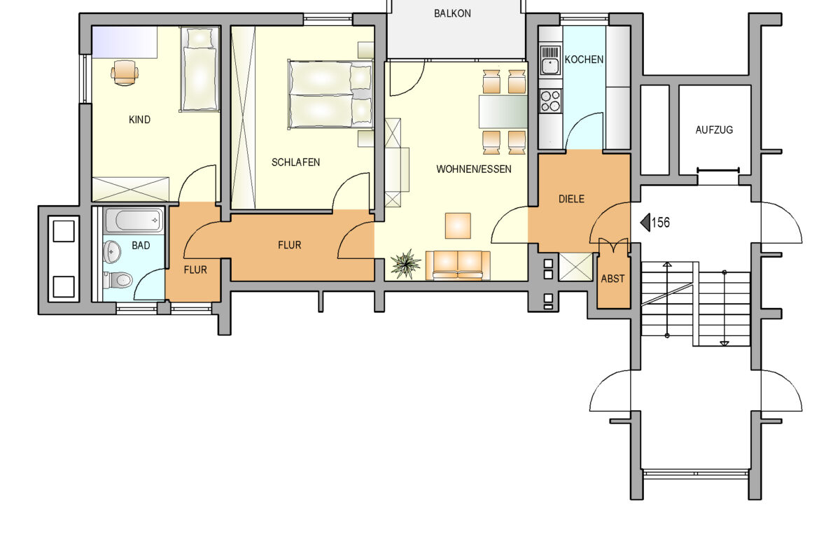 Bild zum Angebot: Moderne Wohnung mit Ausblick!
