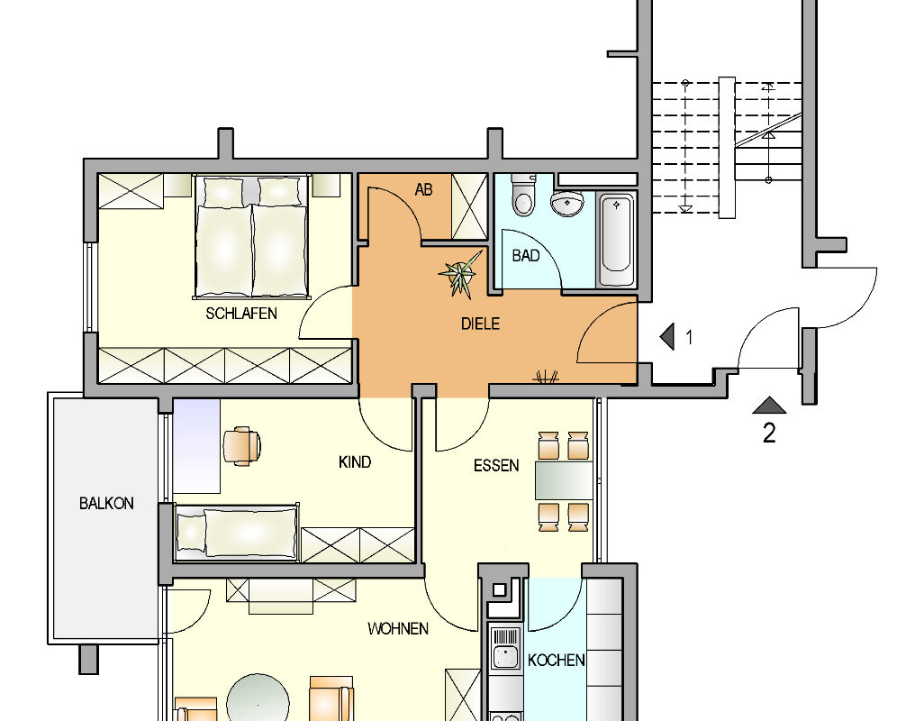 Bild zum Angebot: Modernisierte Wohnung perfekt für die Familie
