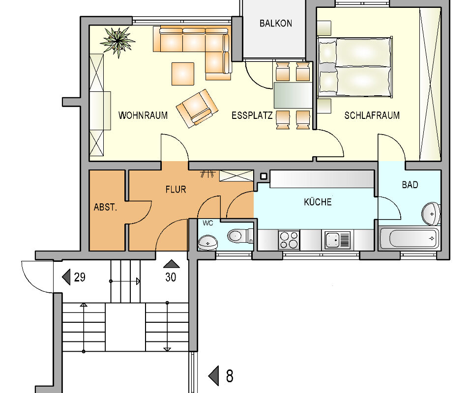 Bild zum Angebot: Perfekte Wohnung in ruhiger Lage