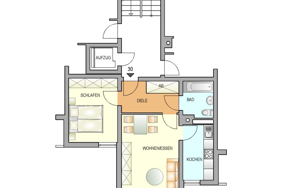 Bild zum Angebot: Tolle Wohnung mit Balkon mitten in der City