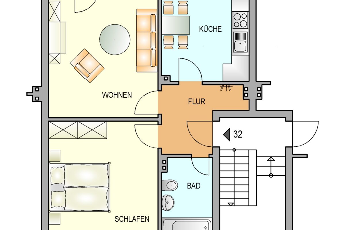 Bild zum Angebot: Geräumige Wohnung mit Balkon