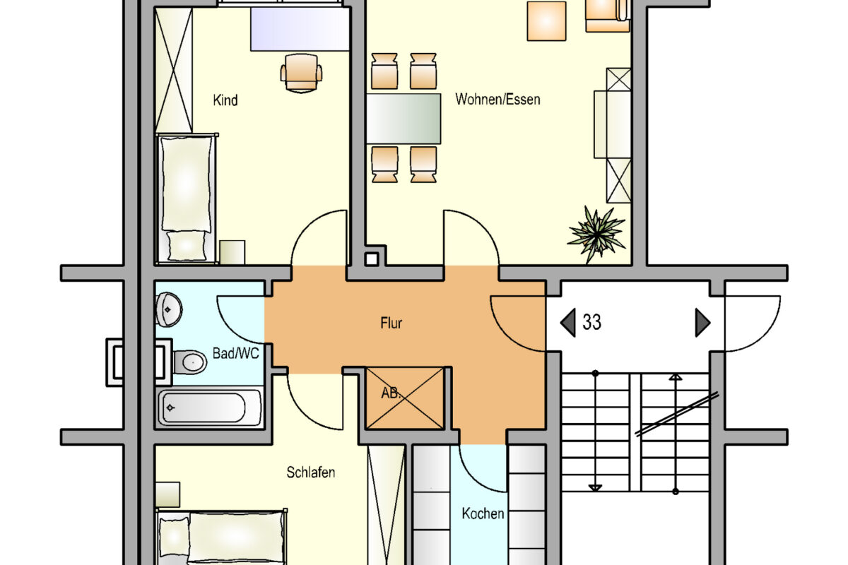 Bild zum Angebot: Tolle Aufteilung mit Kinderzimmer und Balkon
