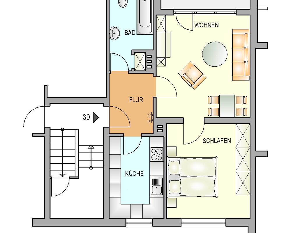 Bild zum Angebot: Geräumige 2-Zimmer-Wohnung mit Balkon