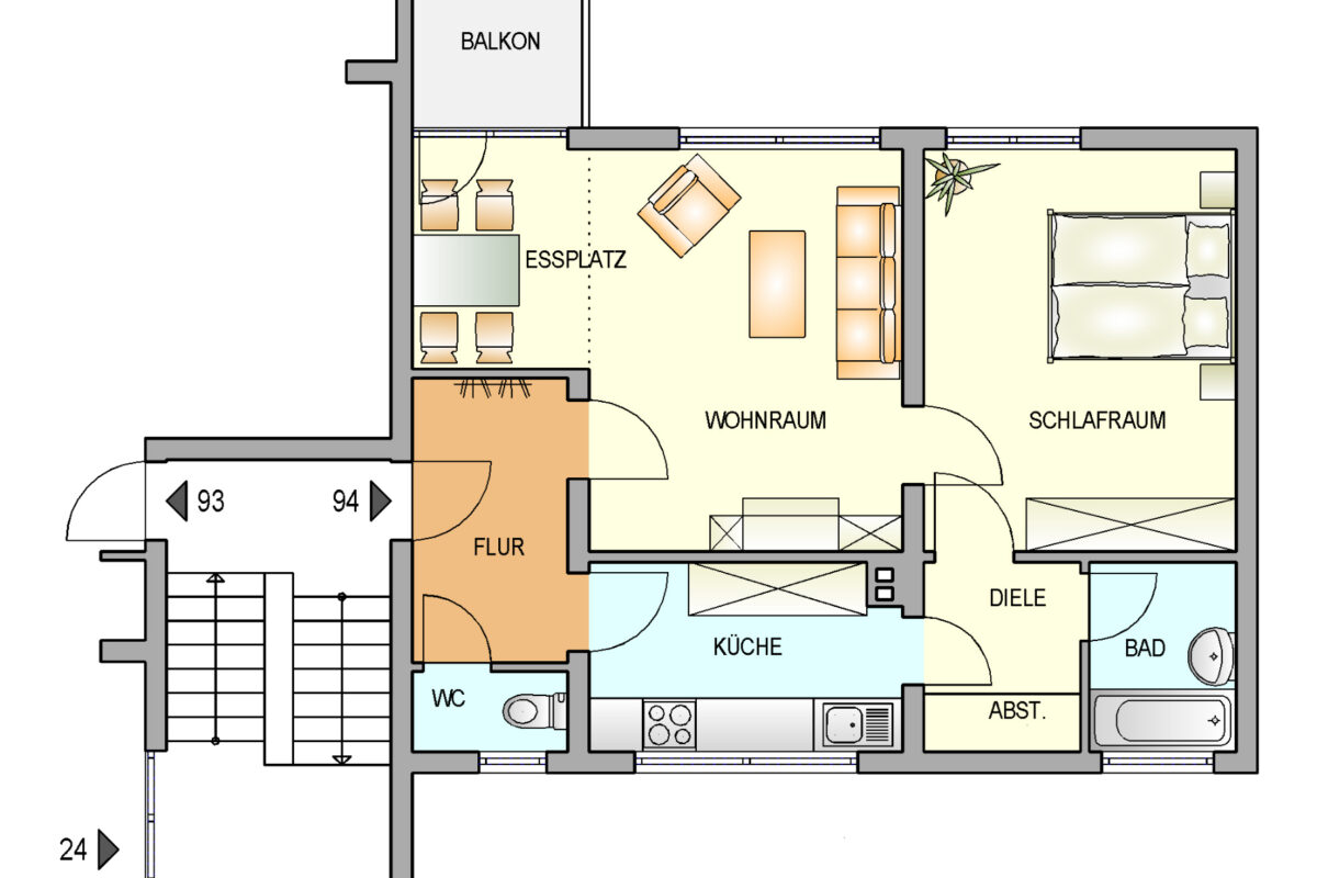 Bild zum Angebot: Super modern und mit Balkon am Hasenberg wohnen