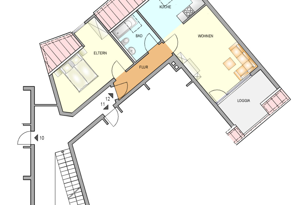 Bild zum Angebot: Gemütliche Wohnung mit Dachterrasse
