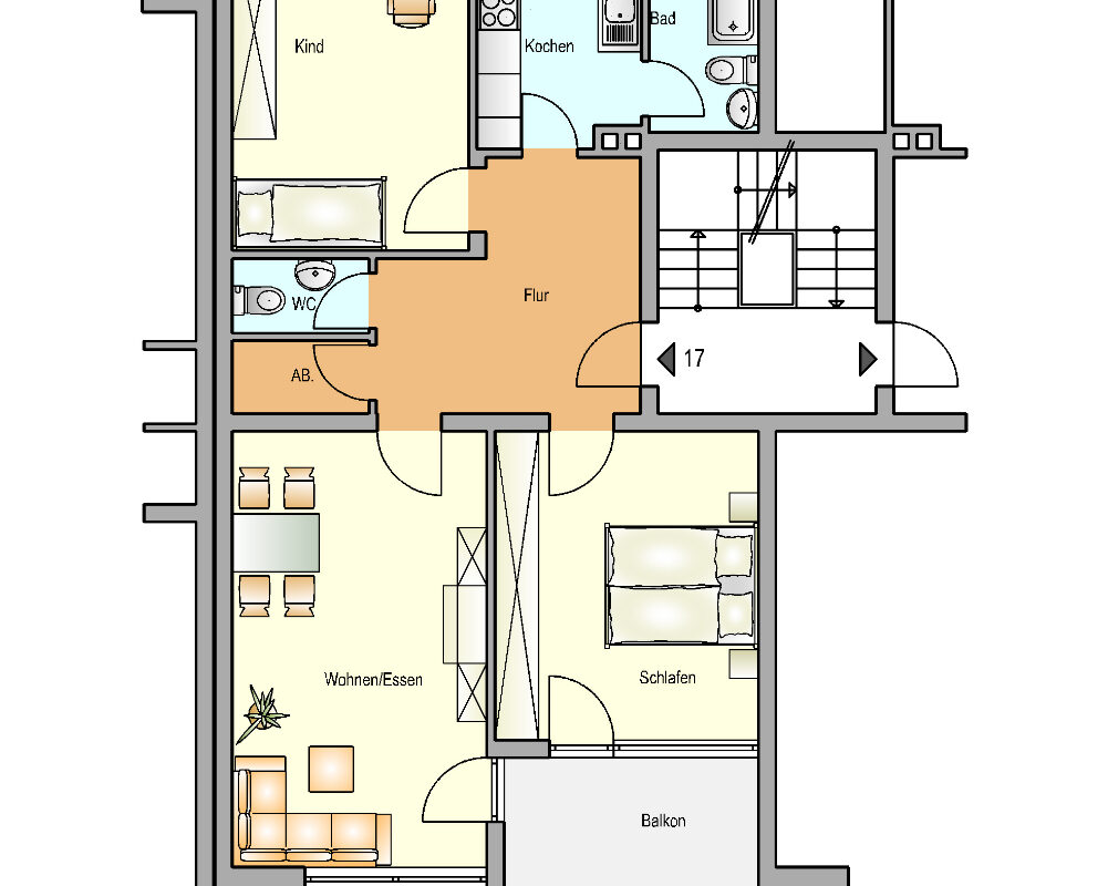 Bild zum Angebot: Geräumige Wohnung mit Balkon und vielen Annehmlichkeiten!