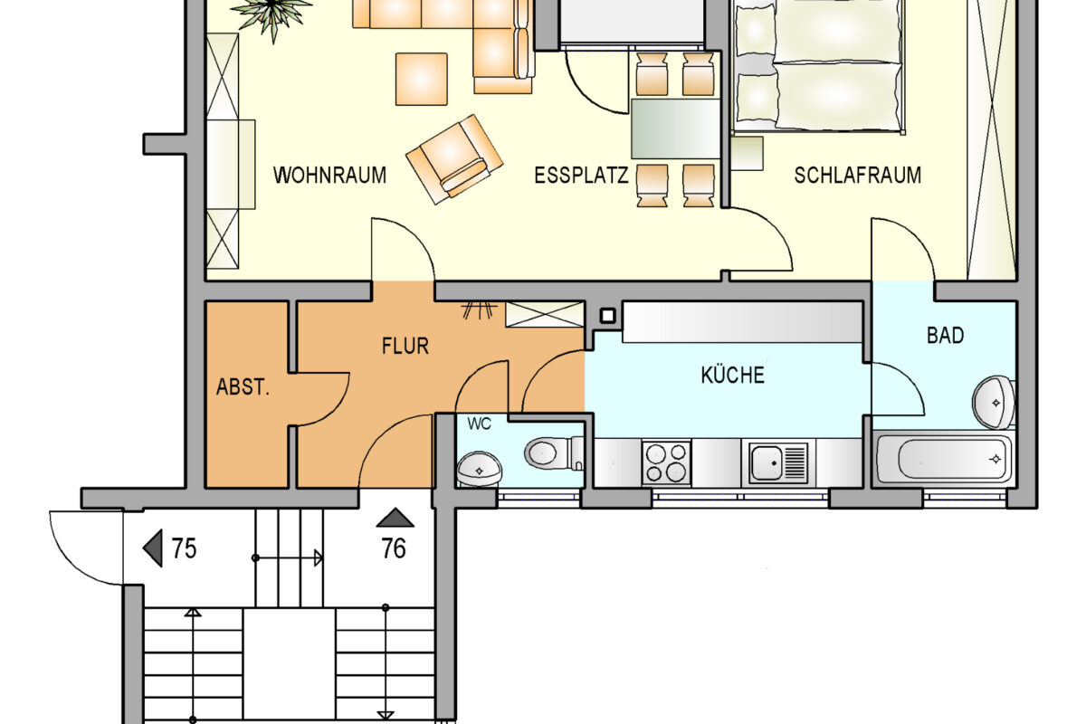 Bild zum Angebot: Moderne Wohnung mit tollem Balkon