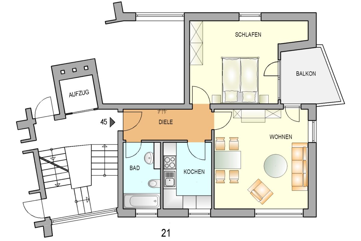 Bild zum Angebot: Gemütliche Wohnung mit Balkon und tollem Weitblick