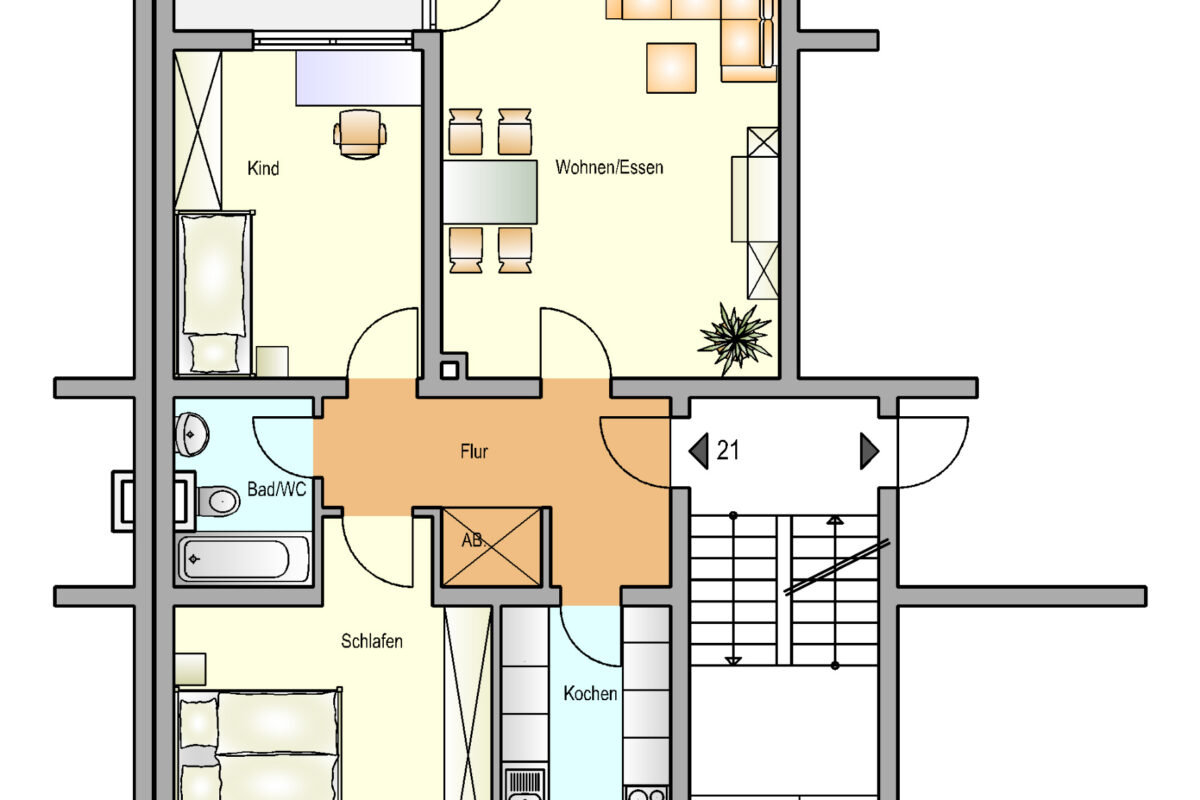 Bild zum Angebot: Nette Wohnung für eine kleine Familie