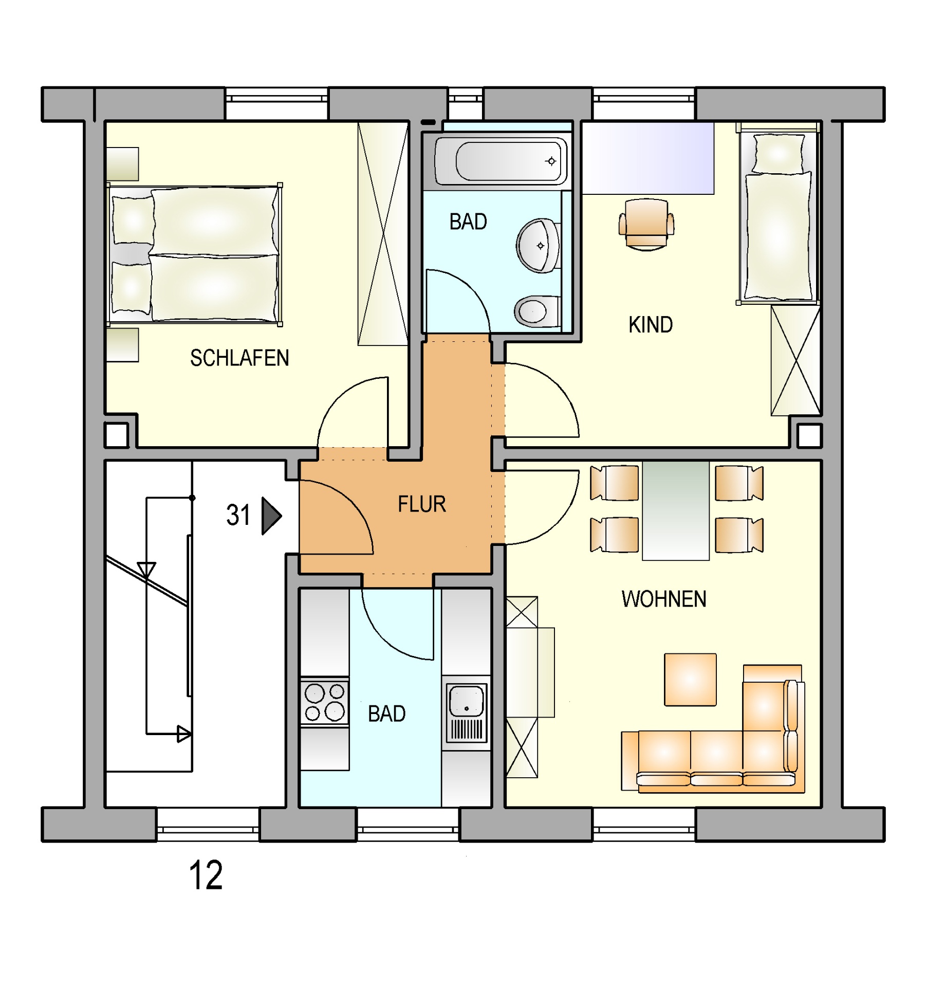 Bild zum Angebot: Tolle Aufteilung mit Wohlfühlcharakter