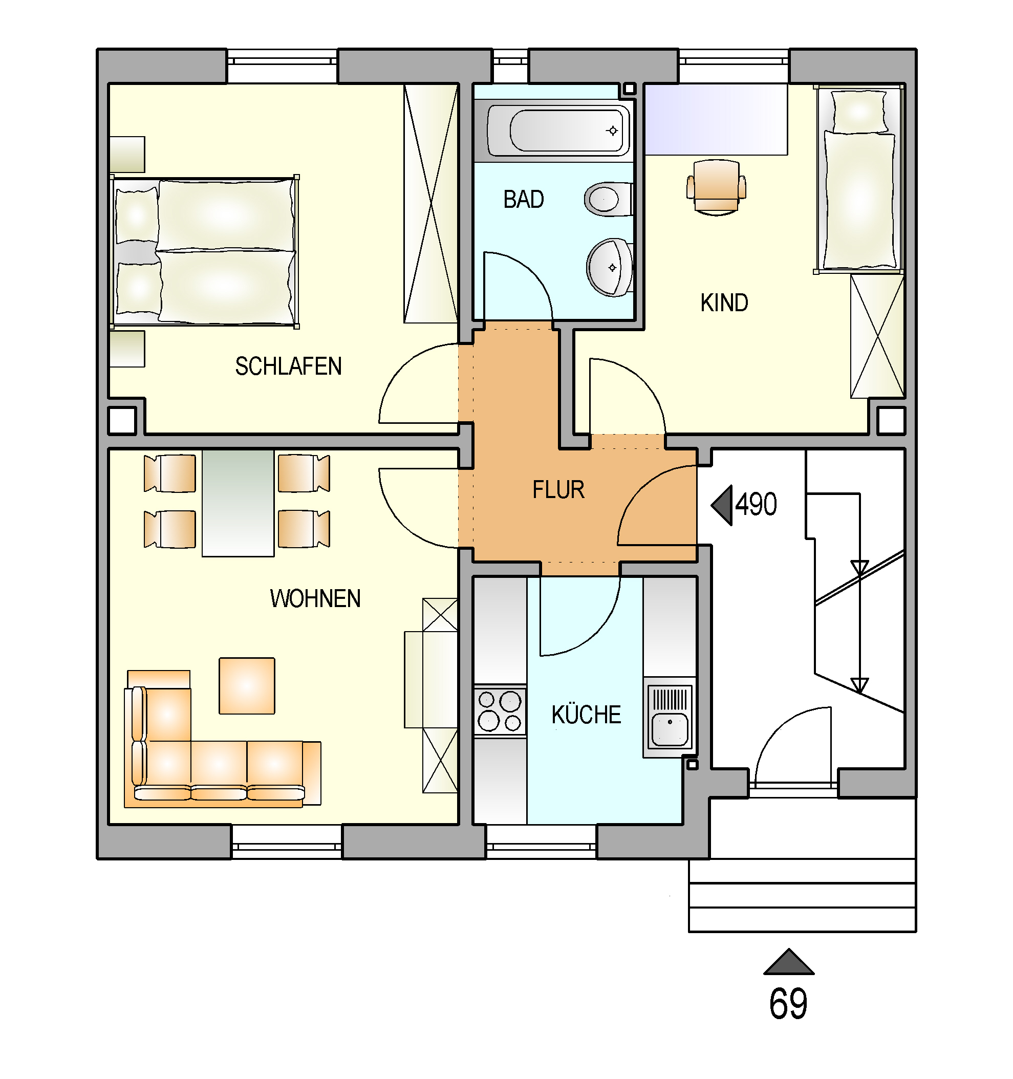 Bild zum Angebot: Gemütlich wohnen am Neuenhof