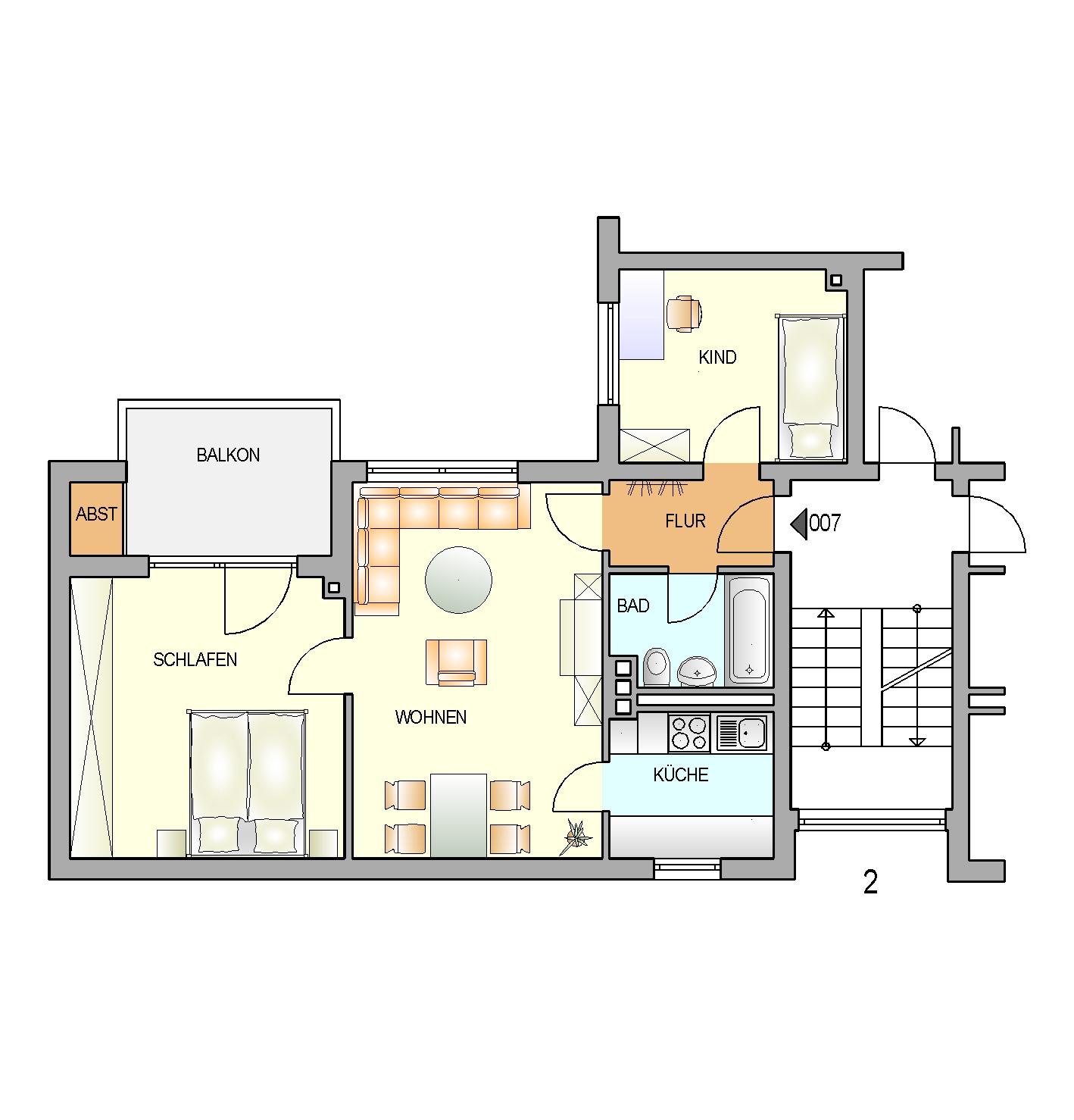 Bild zum Angebot: Einziehen & wohlfühlen! Charmante Wohnung in schöner Lage
