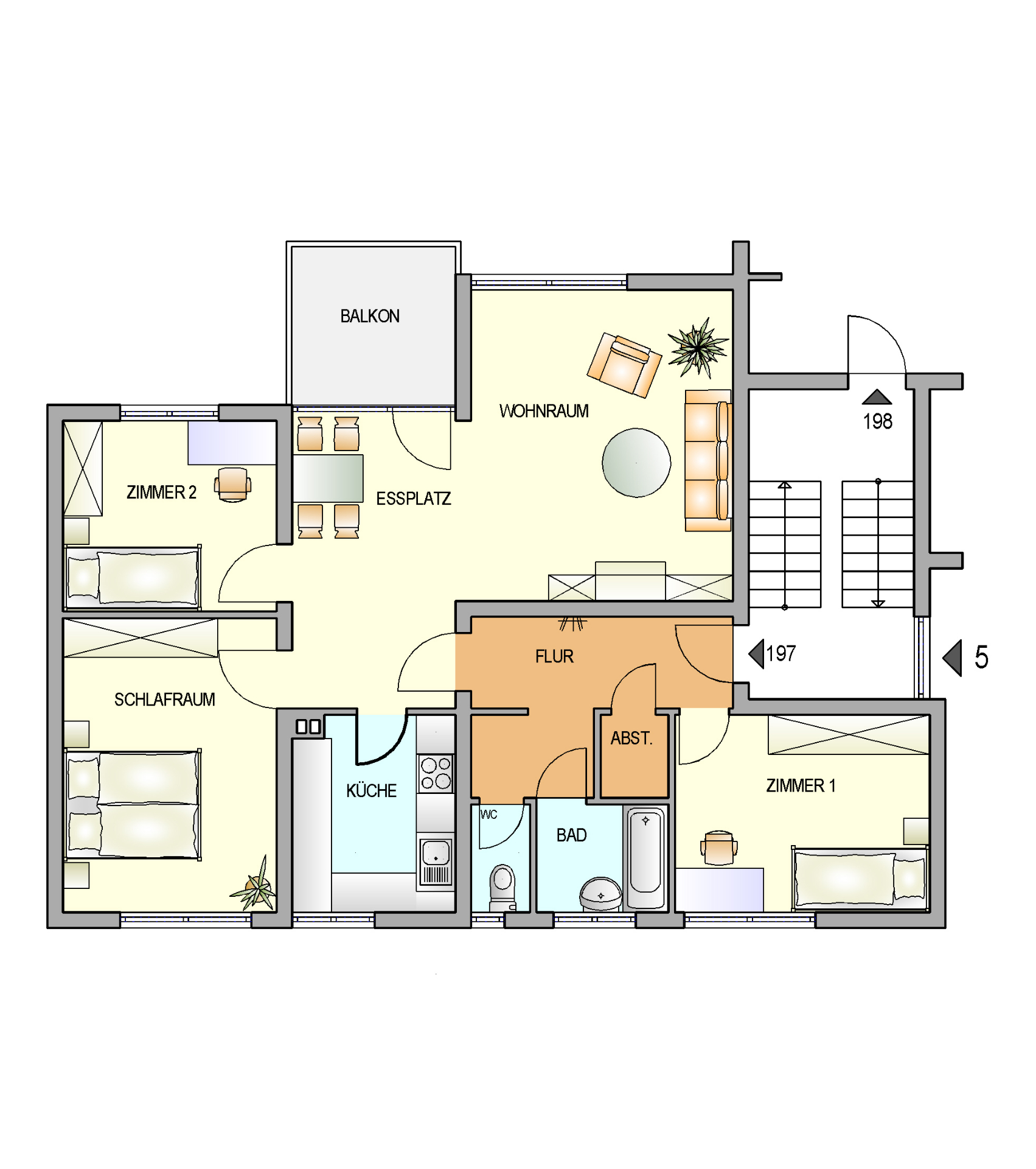 Bild zum Angebot: Große Wohnung für die Familie