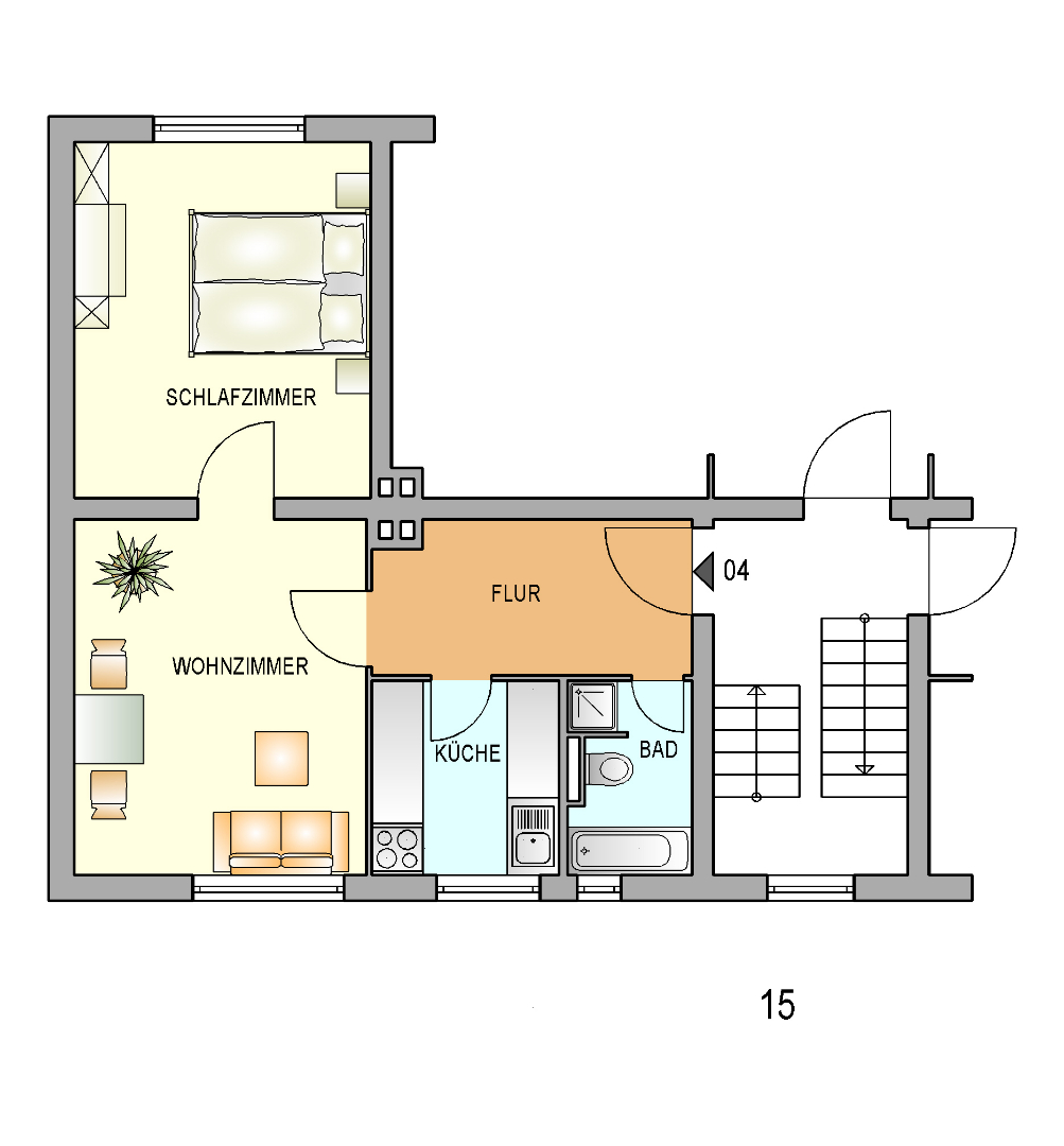Bild zum Angebot: Gemütliche Wohnung mit perfektem Schnitt!