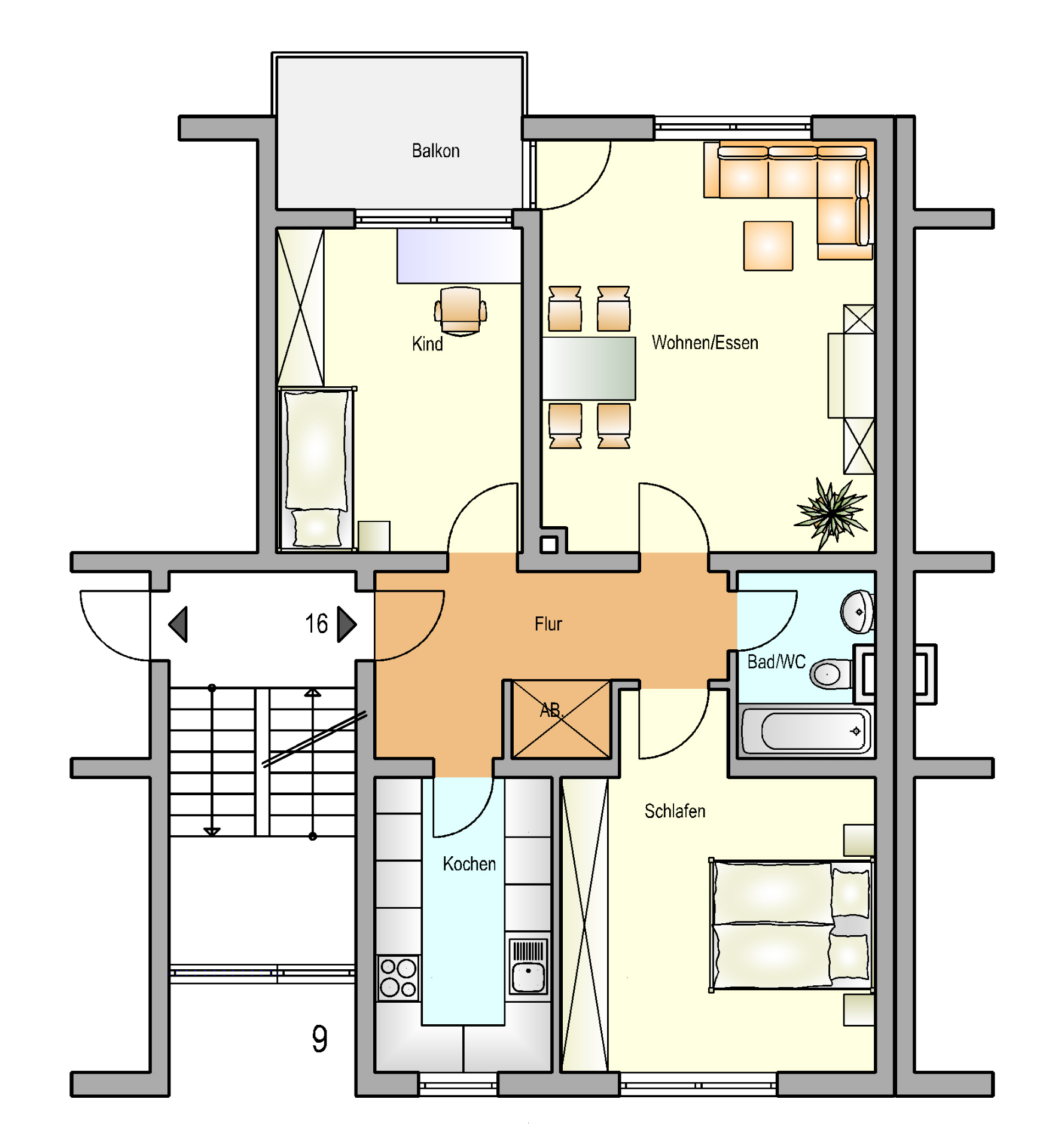 Bild zum Angebot: Attraktive Wohnung in begehrter Lage