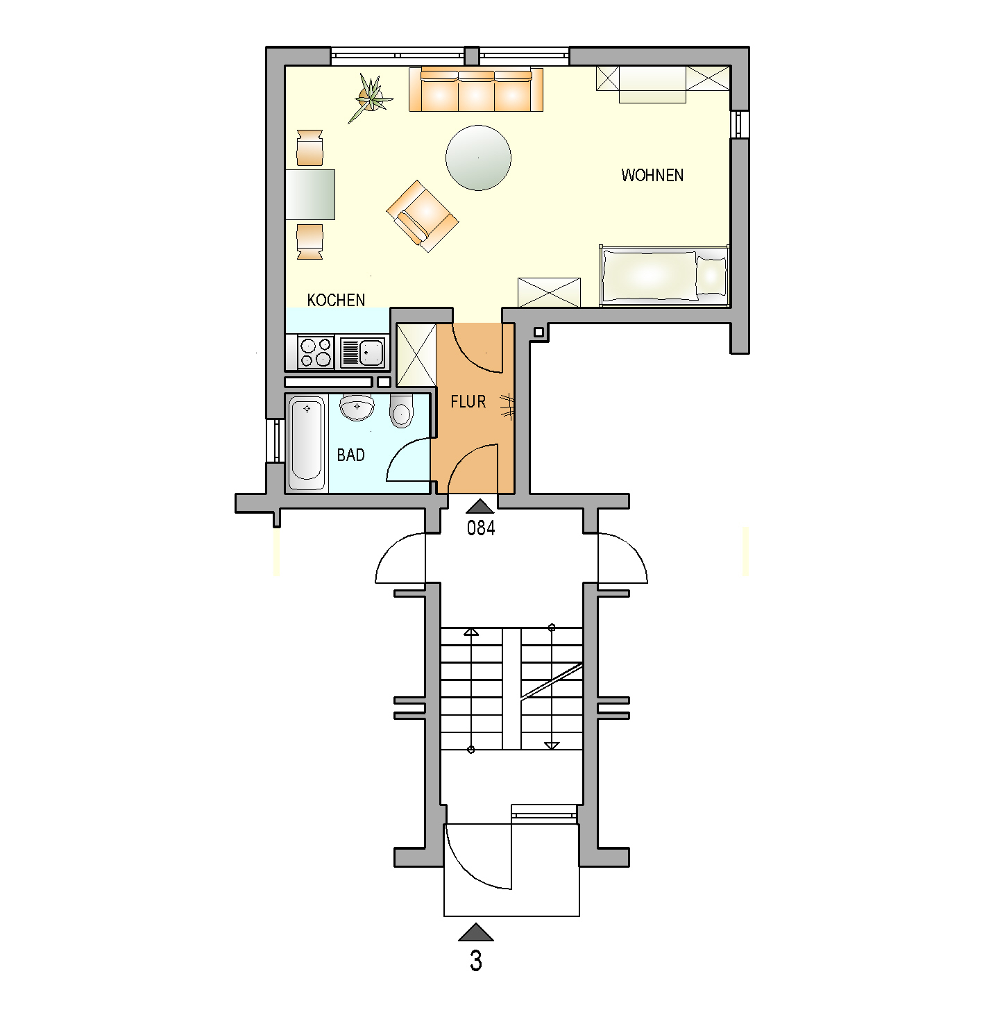 Bild zum Angebot: Das perfekte Apartment für Singles!