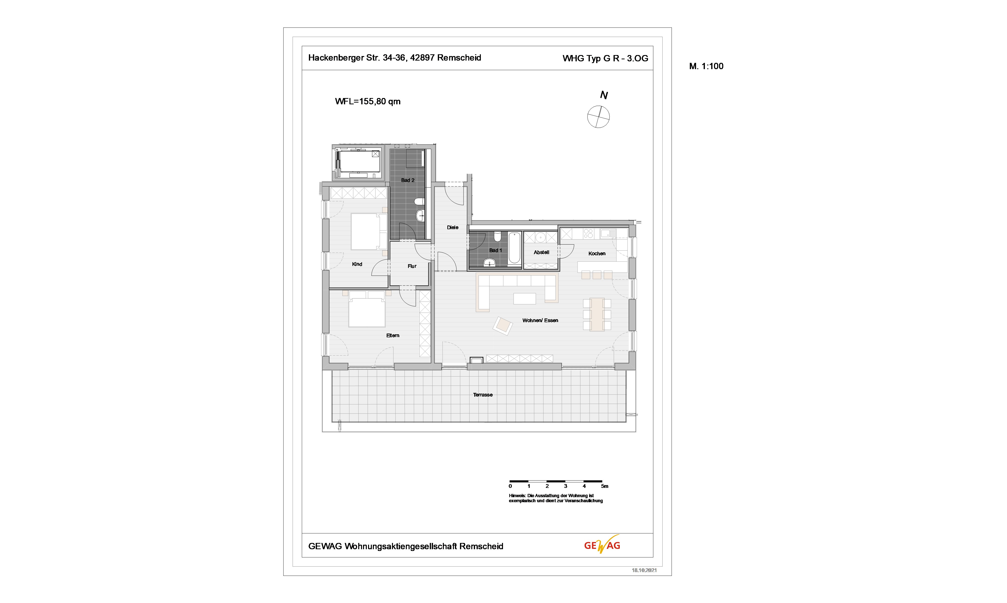 Bild zum Angebot: Exklusives Wohnen auf gehobenem Niveau mit privater Terrasse in Remscheid-Lennep
