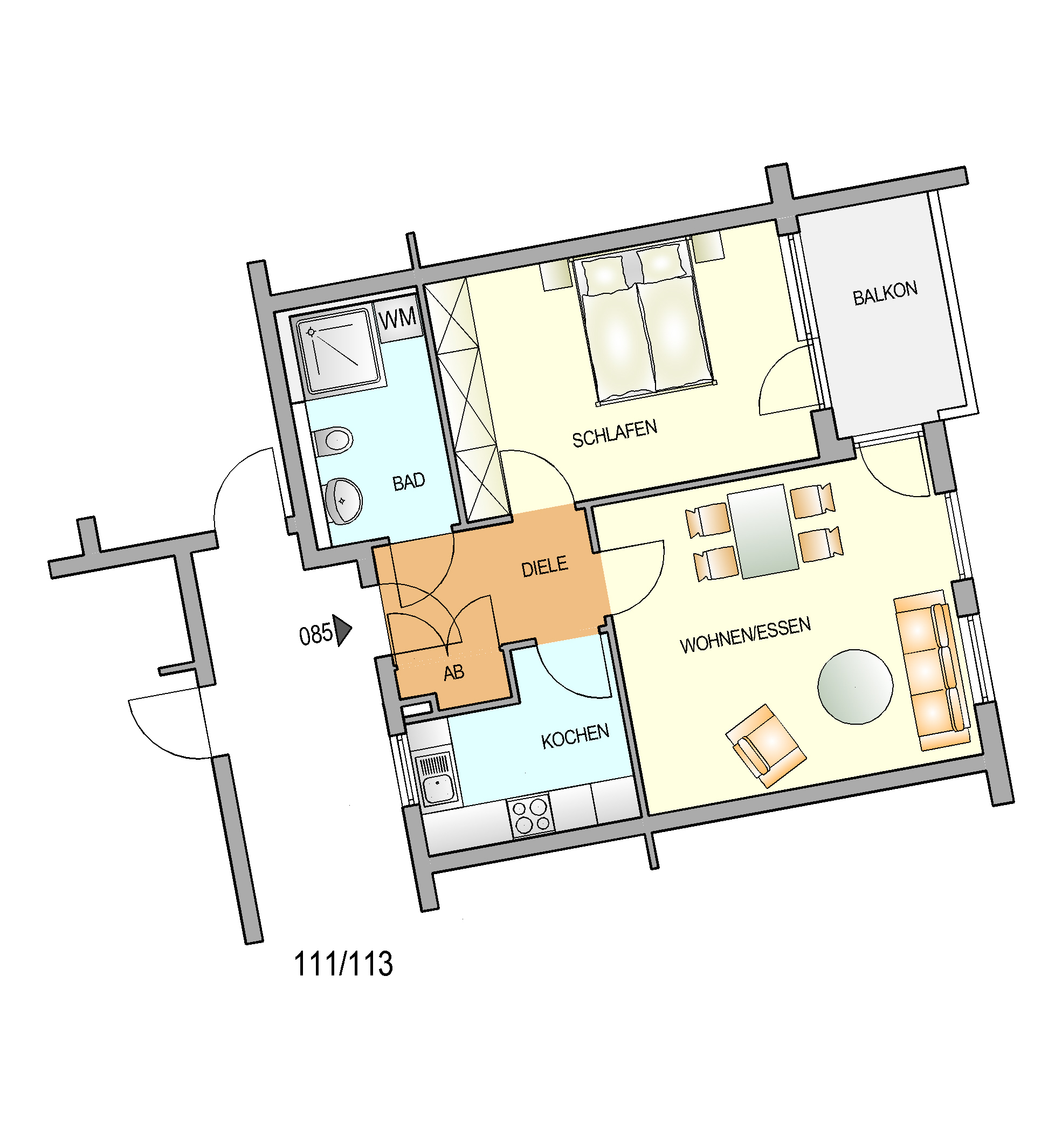 Bild zum Angebot: Tolle Wohnung für Senioren Ü60 im Bismarckhof