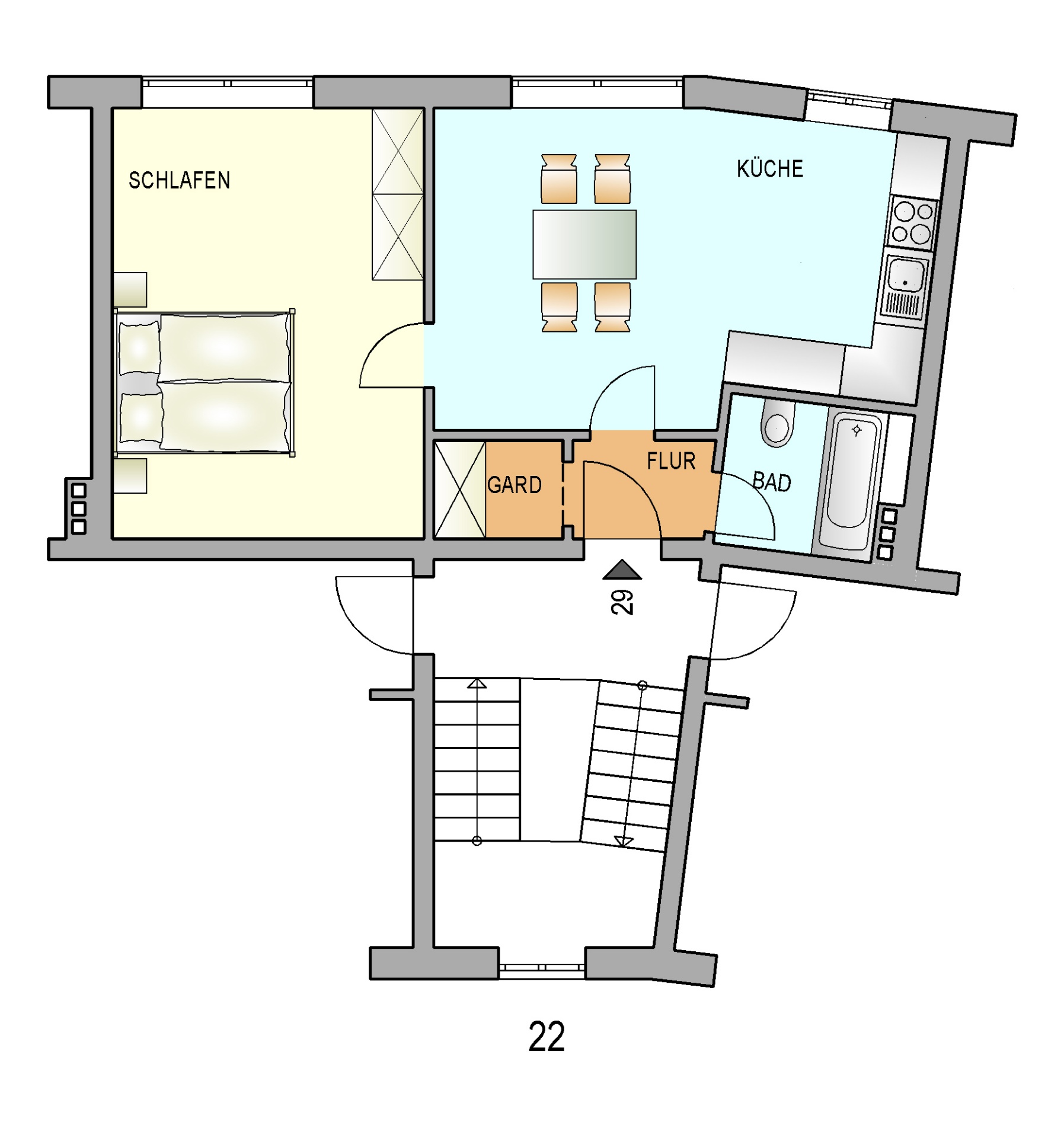 Bild zum Angebot: Tolle Single-Wohnung!