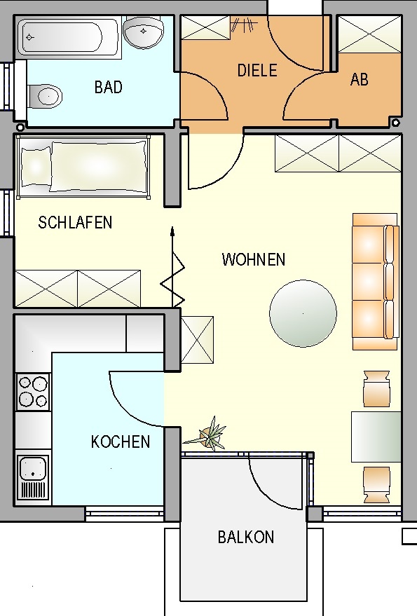 Bild zum Angebot: Attraktive Wohnung in zentraler Lage