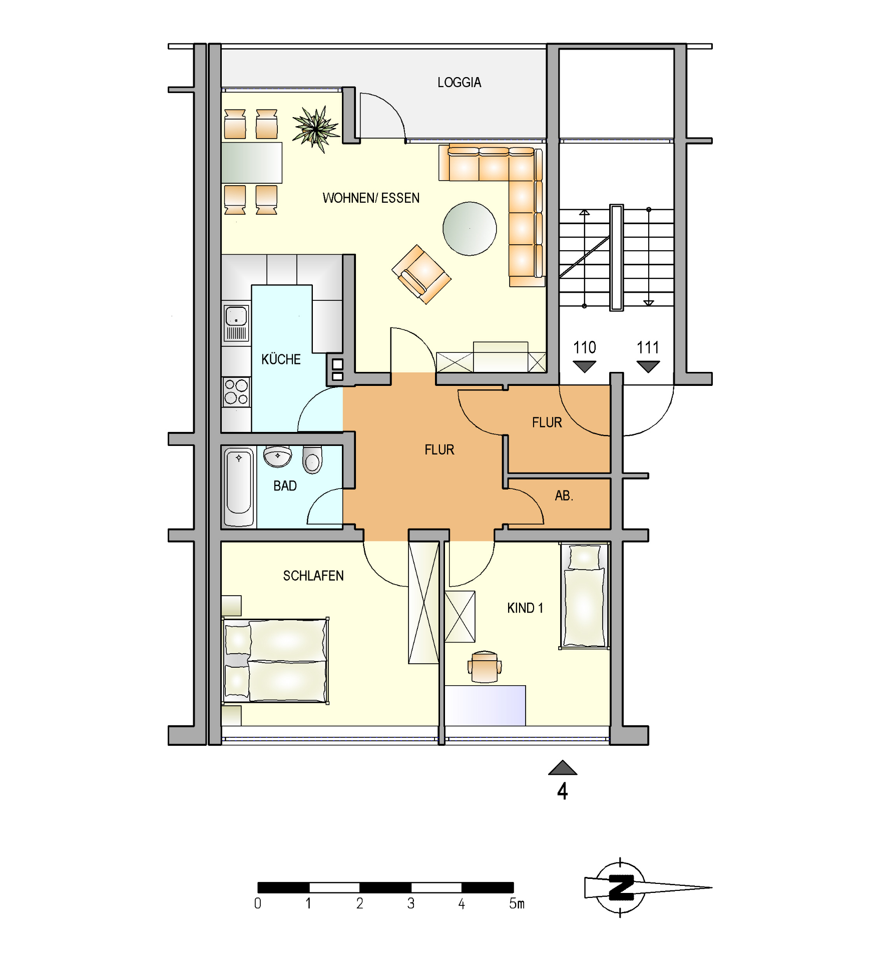 Bild zum Angebot: Perfekt geschnitten: Geräumige Wohnung mit Balkon